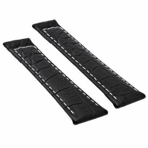 20MM GENUINE CROCODILE LEATHER WATCH BAND STRAP FOR ROLEX DAYTONA 16518 16519