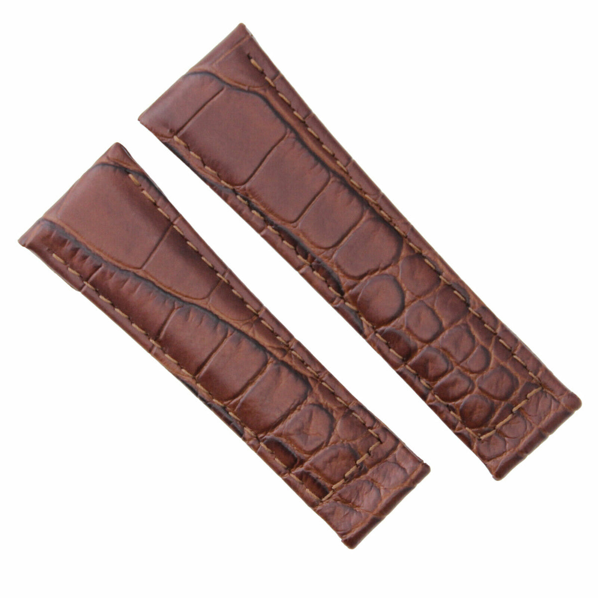 20MM GENUINE CROCODILE LEATHER WATCH BAND STRAP FOR ROLEX DAYTONA 16518 16519, Light Brown (Short), view 2