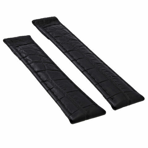 20MM CROC LEATHER WATCH BAND STRAP FIT FOR ROLEX DAYTONA ENDPIECES SHORT MEDIUM