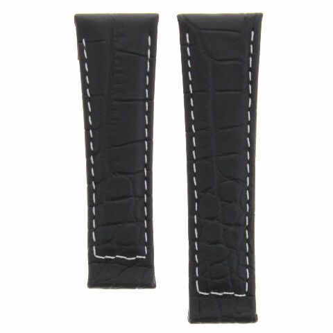 20MM CROC LEATHER WATCH BAND STRAP FIT FOR ROLEX DAYTONA ENDPIECES SHORT MEDIUM