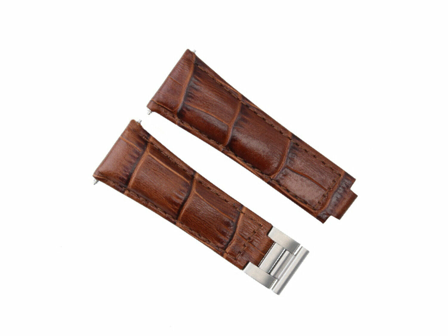 LEATHER WATCH BAND STRAP FOR ROLEX ZENITH MOVEMENT DAYTONA 16518 16519 16520, Light Brown (Regular), view 2