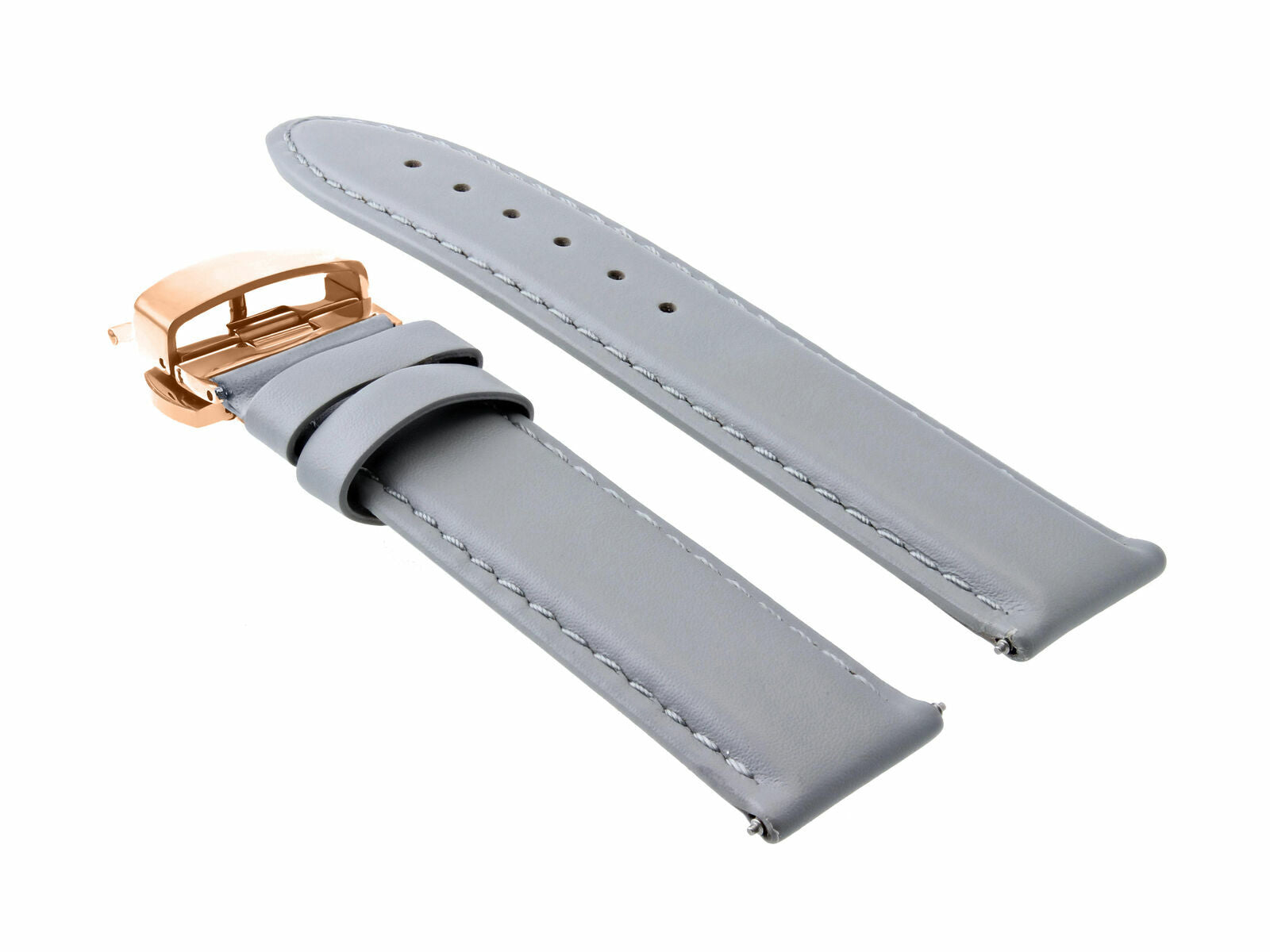 18-19-20-22-24MM SMOOTH LEATHER WATCH BAND STRAP FOR CITIZEN ECODRIVE CLASP ROSE