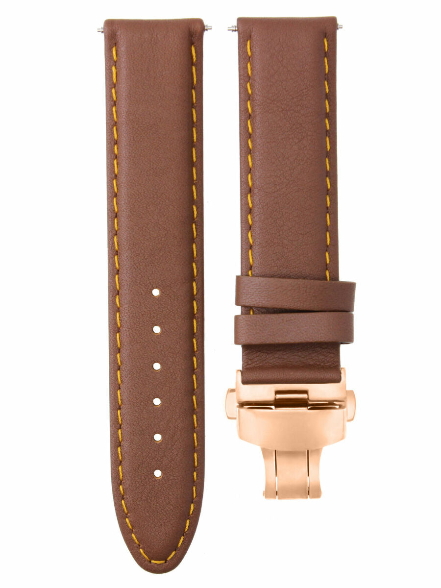 18-19-20-22-24MM SMOOTH LEATHER WATCH BAND STRAP FOR CITIZEN ECODRIVE CLASP ROSE