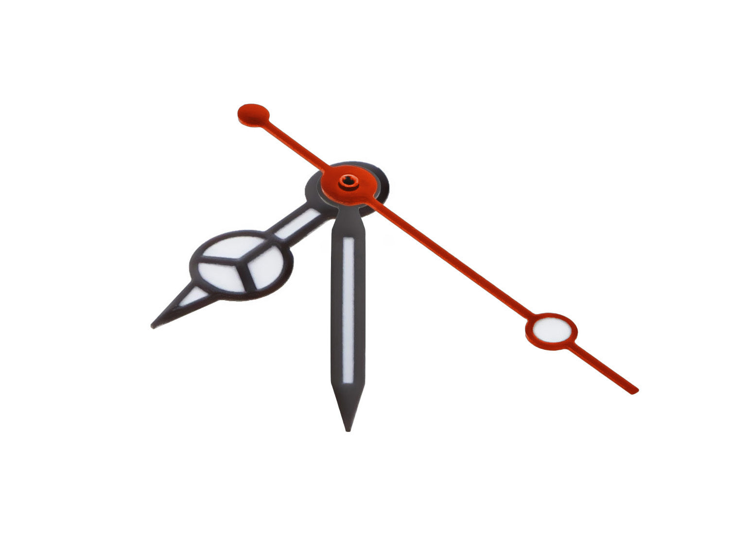 WATCH HAND FOR TUDOR OMEGA ETA 2824-2 2834-2 2836-2 2784 2892-2 BLACK RED SECOND