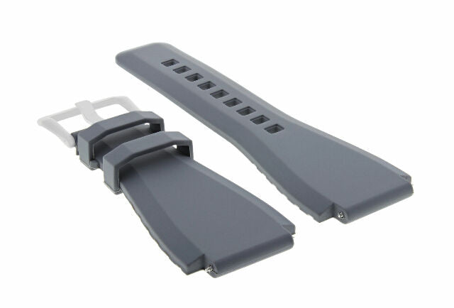 24MM SILICONE RUBBER WATCH BAND STRAP FOR BELL & ROSS BR-01-BR-03 + STEEL BUCKLE