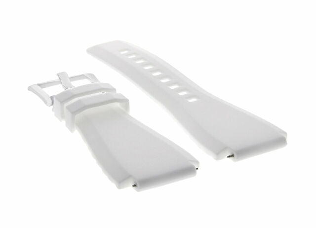 24MM SILICONE RUBBER WATCH BAND STRAP FOR BELL & ROSS BR-01-BR-03 + STEEL BUCKLE