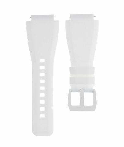 24MM SILICONE RUBBER WATCH BAND STRAP FOR BELL & ROSS BR-01-BR-03 + STEEL BUCKLE