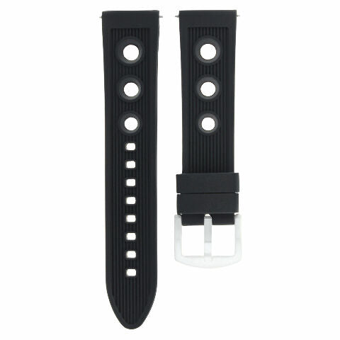20MM RUBBER DIVER WATCH BAND STRAP FOR BREITLING SUPEROCEAN, PILOT, NAVITIMER