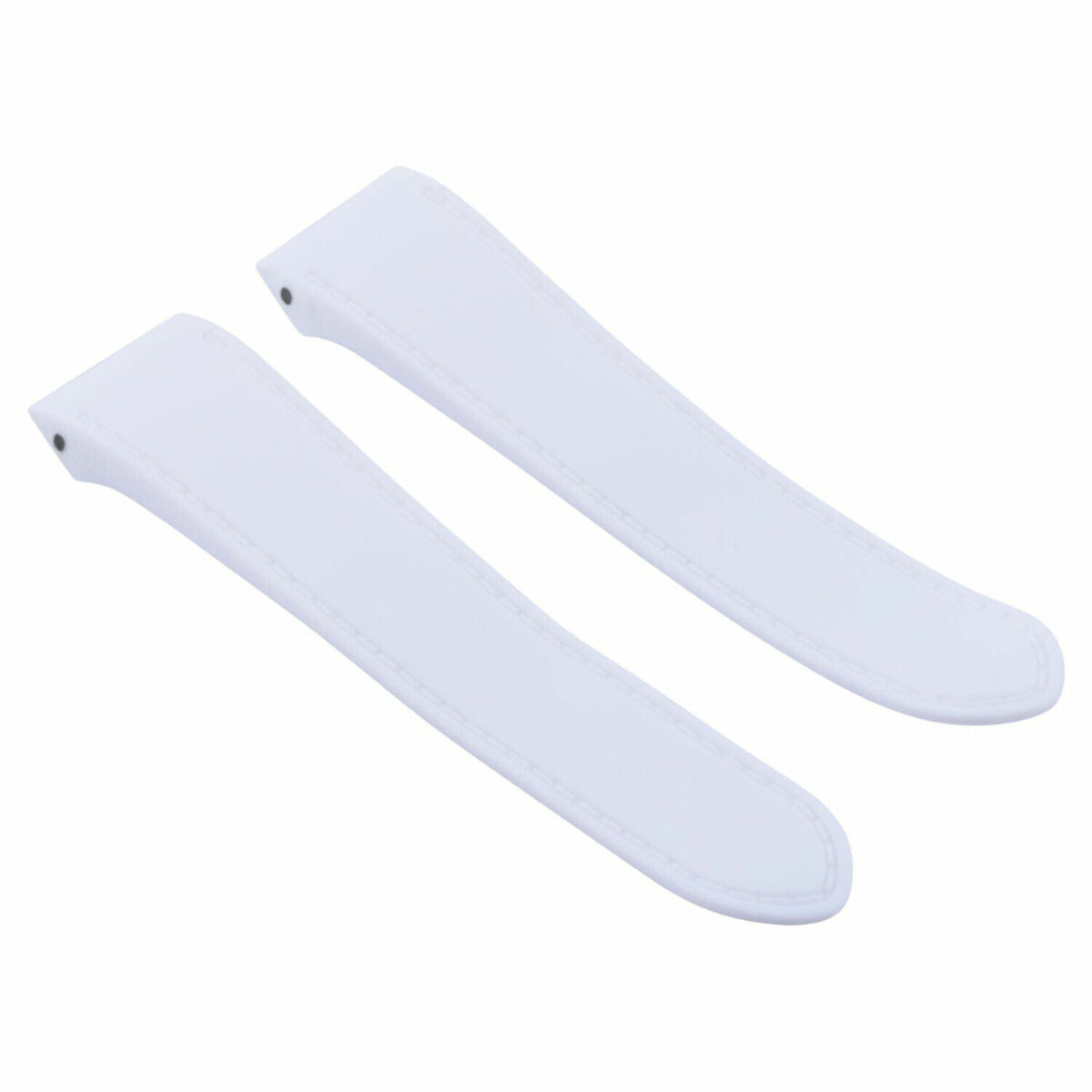 23-24.5MM PU RUBBER STRAP DIVER BAND FOR CARTIER SANTOS 100 XL CHRONO WATCH