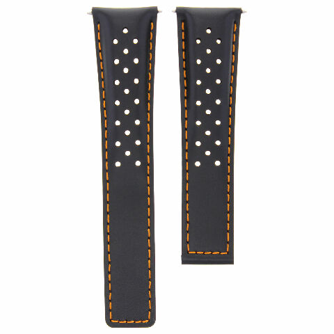 20MM LUG WITH 16MM BUCKLE WIDTH LEATHER WATCH BAND STRAP DEPLOYMENT CLASP
