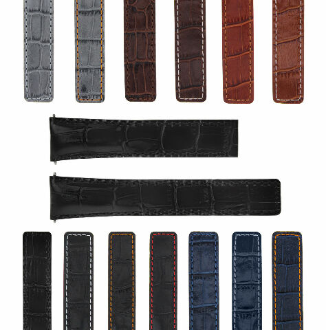 20-22MM REPLACEMENT LEATHER WATCH STRAP BAND ITALY CALF LEATHER UNIVERSAL