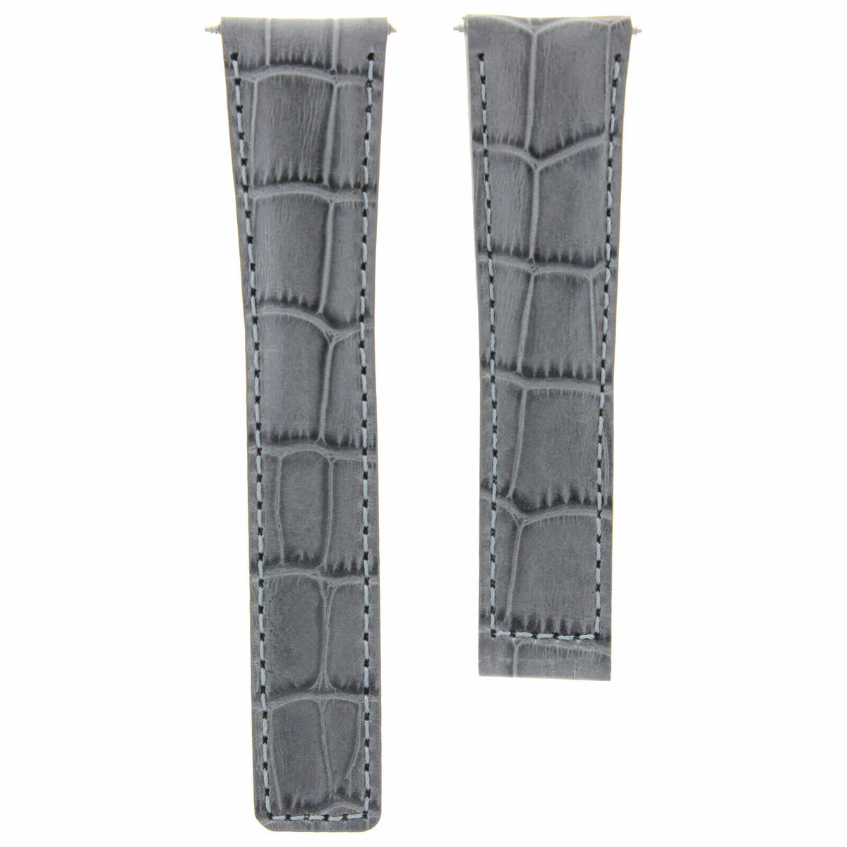 20-22MM LEATHER WATCH STRAP BAND FOR TAG HEUER CARRERA CV2A10 FC5037/39/40 CLASP, Grey, view 2