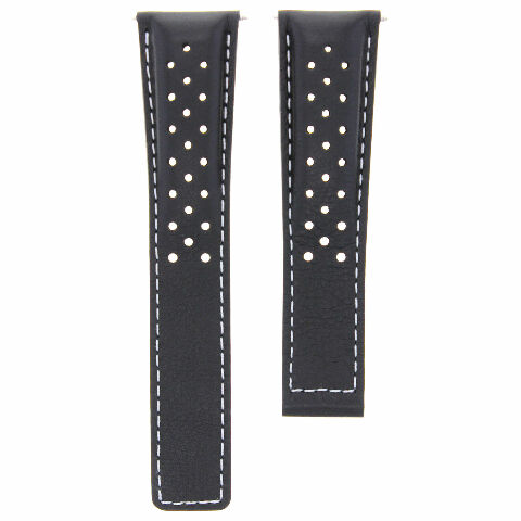 20-22MM LEATHER STRAP BAND UNIVERSAL TWO-PIECE ITALY CALF LEATHER WATCH STRAP