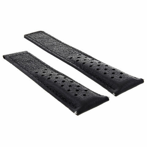 19-20MM LEATHER WATCH BAND STRAP FOR TAG HEUER MONZA PERFORAT CLASP FC5012-5013