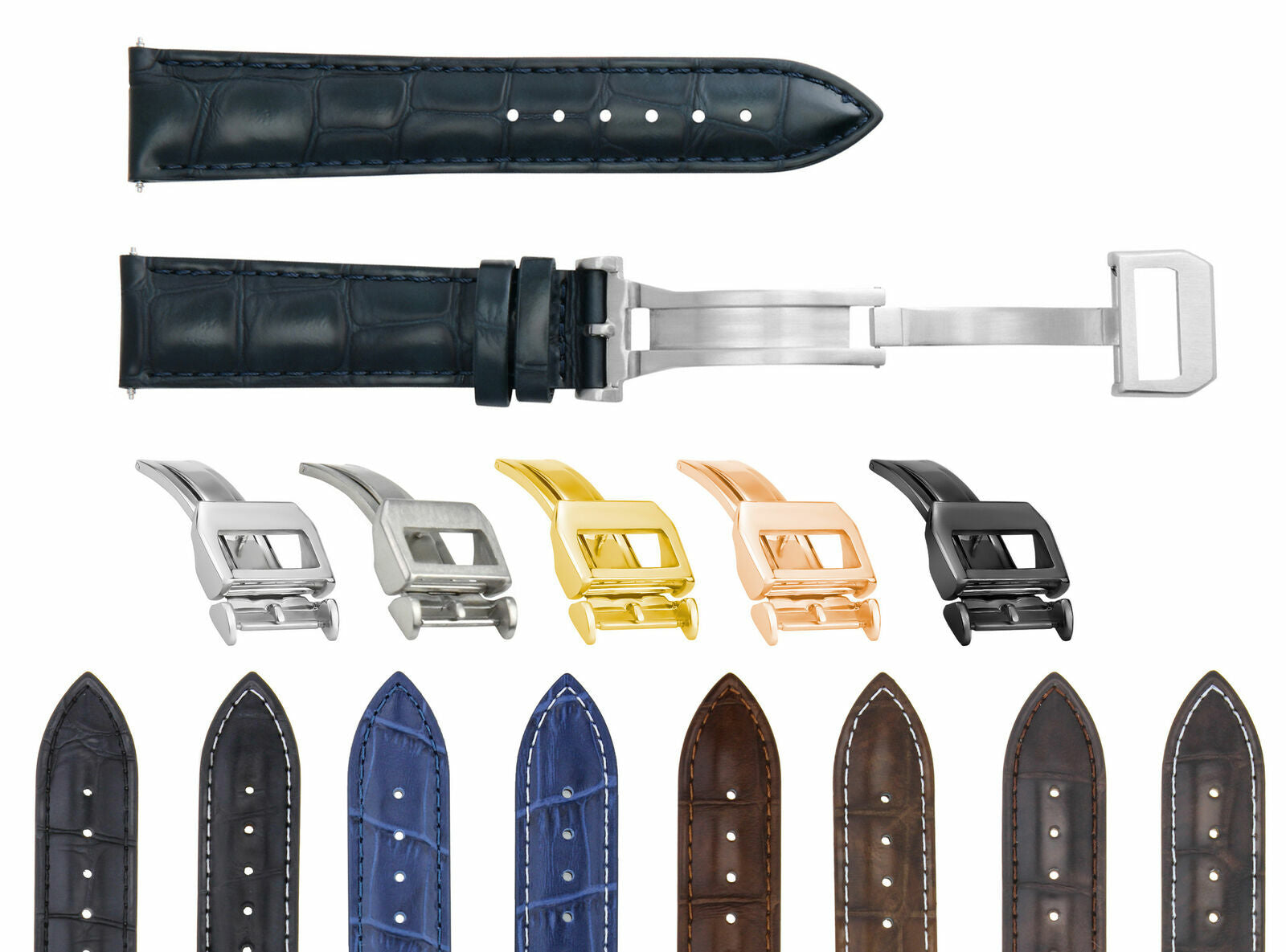 19-20-21-22-23MM LEATHER WATCH STRAP BAND FOR IWC PILOT PORTUGESE TOP GUN WATCH