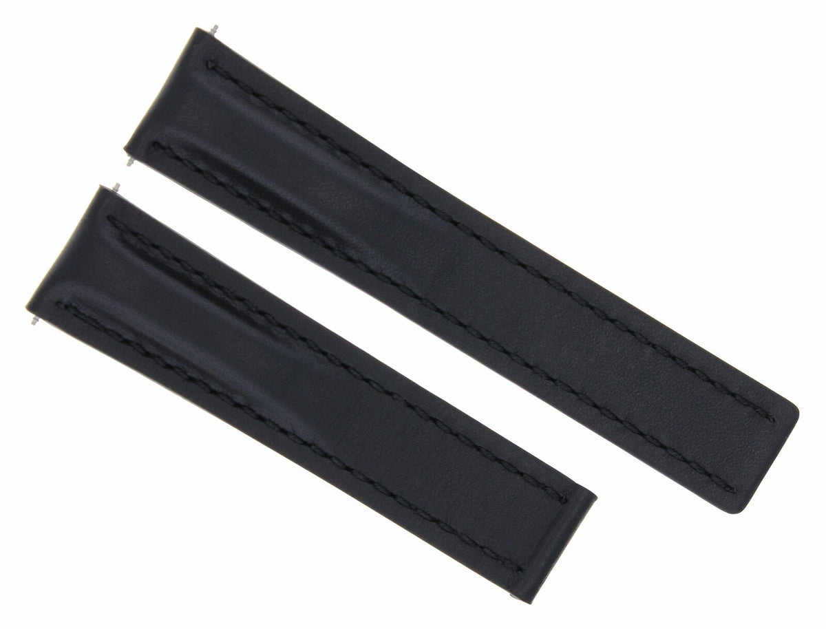 22-24MM Leather Watch Strap Smooth for Breitling Navitimer Bentley Waterproof