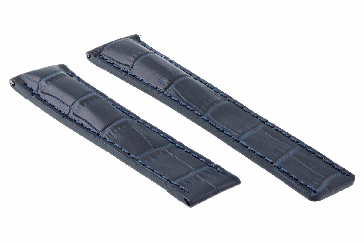 22-24MM Leather Strap Band for Breitling Navitimer Pilot Superocean Bentley Colt, front view