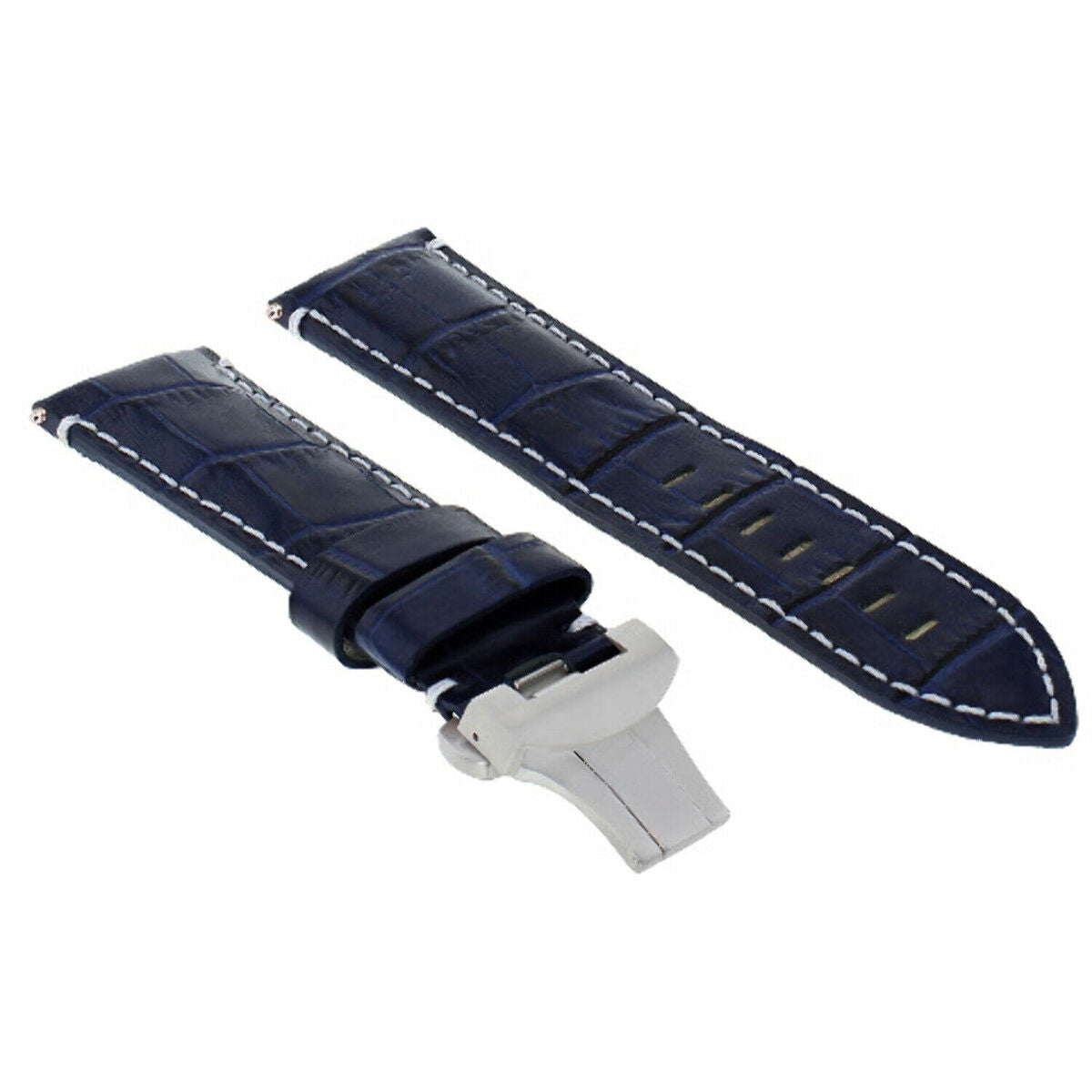 22-24MM LEATHER WATCH BAND STRAP FOR BREITLING NAVITIMER, BENTLEY PILOT WATCH