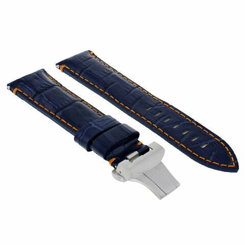 22-24MM LEATHER WATCH BAND STRAP FOR BREITLING NAVITIMER, BENTLEY PILOT WATCH