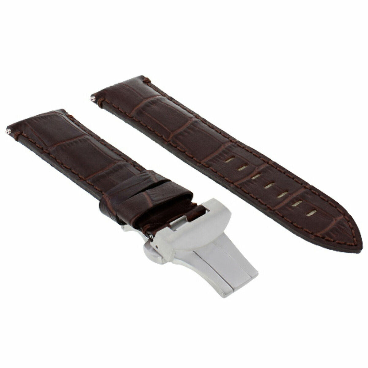 22-24MM LEATHER WATCH BAND STRAP FOR BREITLING NAVITIMER, BENTLEY PILOT WATCH