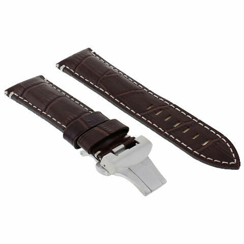 22-24MM LEATHER WATCH BAND STRAP FOR BREITLING NAVITIMER, BENTLEY PILOT WATCH