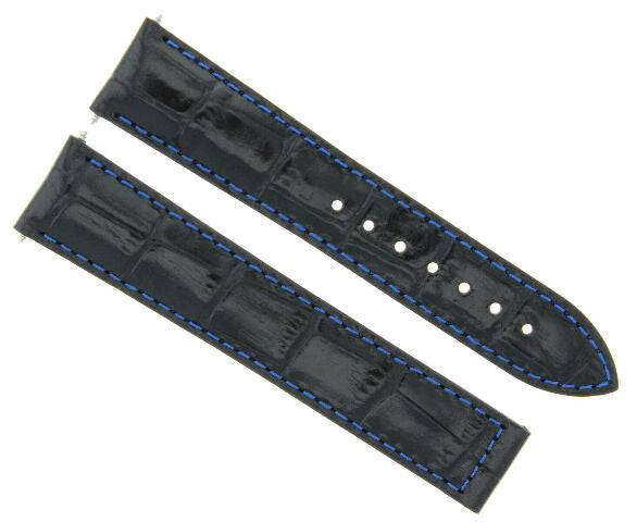 18MM-24MM GENUINE LEATHER WATCH BAND STRAP WITH CLASP FOR OMEGA SEAMASTER PLANET