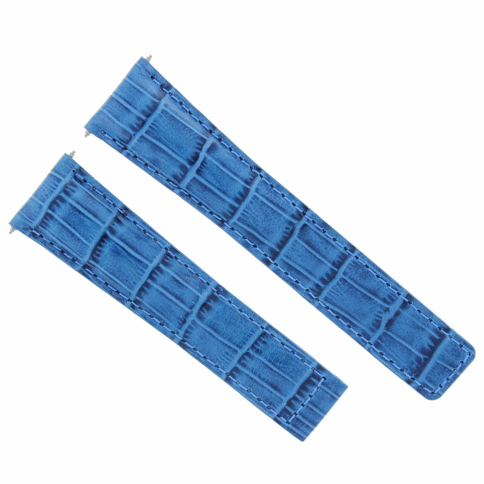 LEATHER WATCH BAND STRAP CLASP FOR TAG HEUER CARRERA GOLD ROSE - 22MM