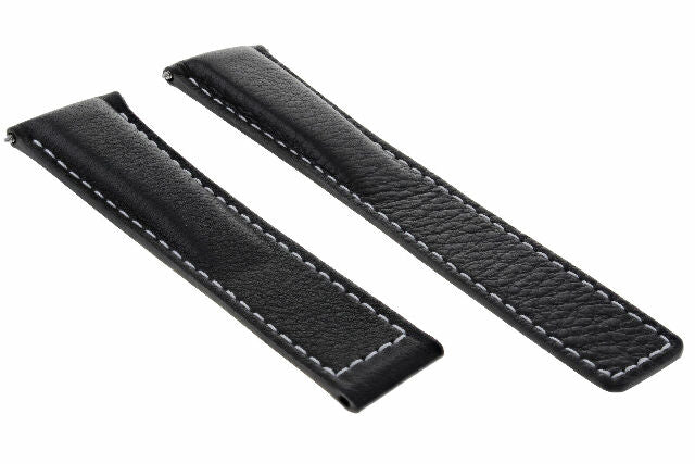 19MM 20MM 22MM LEATHER WATCH BAND STRAP WITH CLASP FOR TAG HEUER CARRERA MONACO