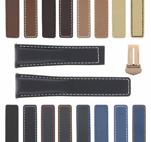 19MM 20MM 22MM LEATHER WATCH BAND STRAP WITH CLASP FOR TAG HEUER CARRERA MONACO