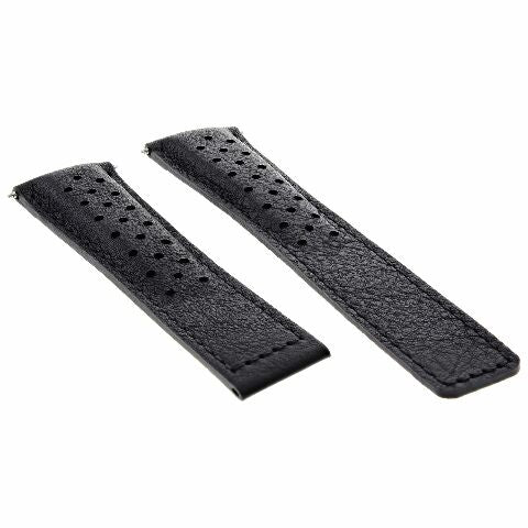 19MM-22MM PERFORATED LEATHER WATCH BAND STRAP FOR TAG HEUER CARRERA CALIBRE