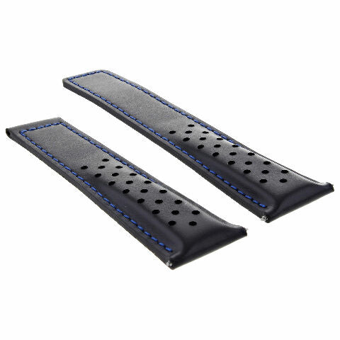 19MM-22MM PERFORATED LEATHER WATCH BAND STRAP FOR TAG HEUER CARRERA CALIBRE