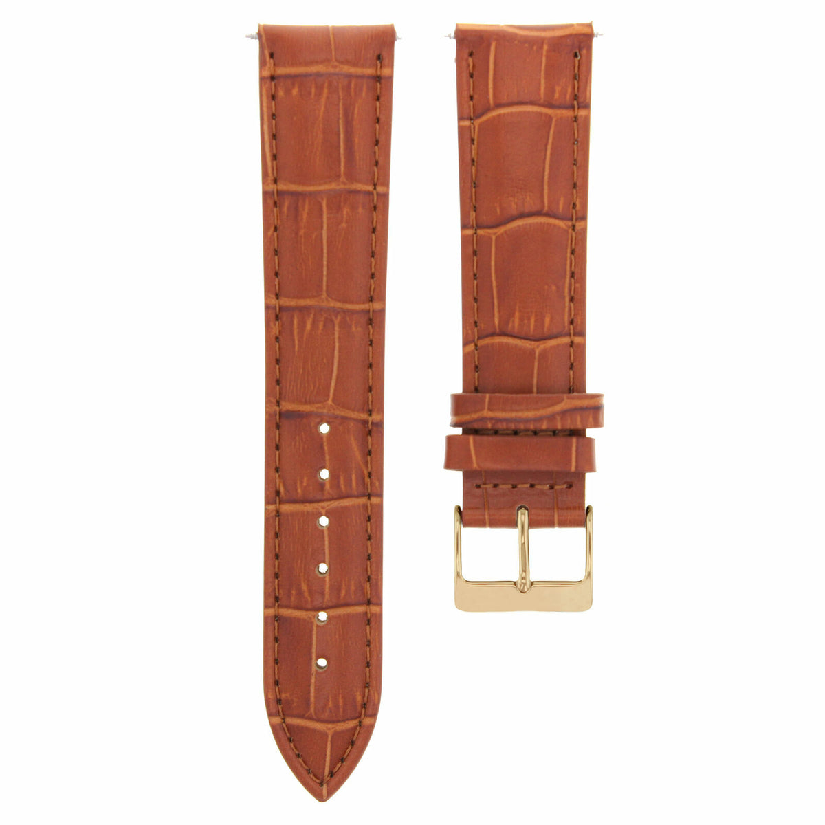 17-18-19-20-21-22-23-24MM LEATHER WATCH BAND STRAP FOR CITIZEN DRIVE ROSE BLACK, Light Brown, view 2