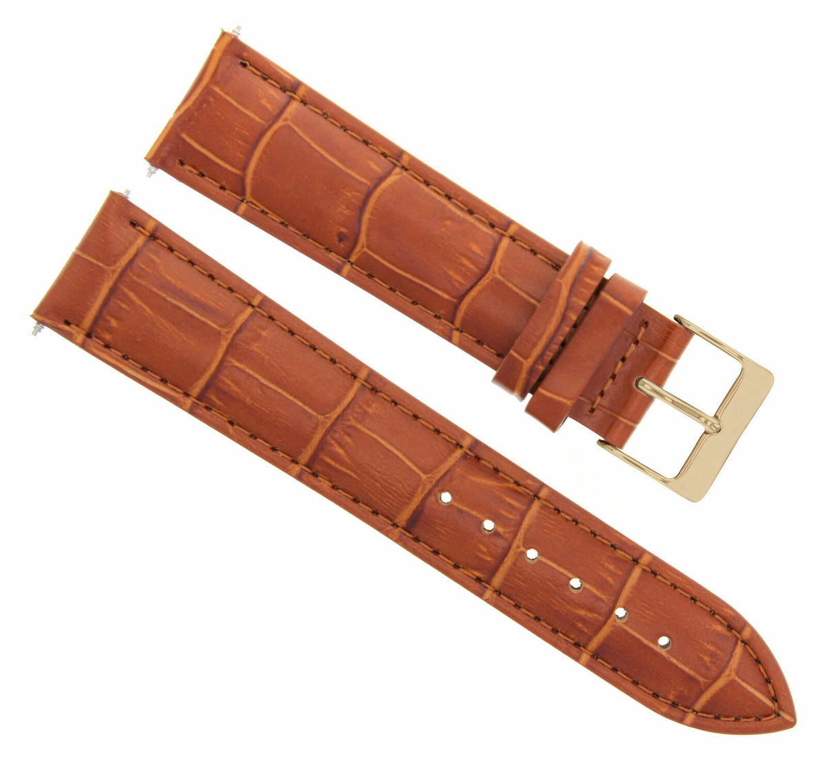 17-18-19-20-21-22-23-24MM LEATHER WATCH BAND STRAP FOR CITIZEN DRIVE ROSE BLACK, Light Brown, view 3