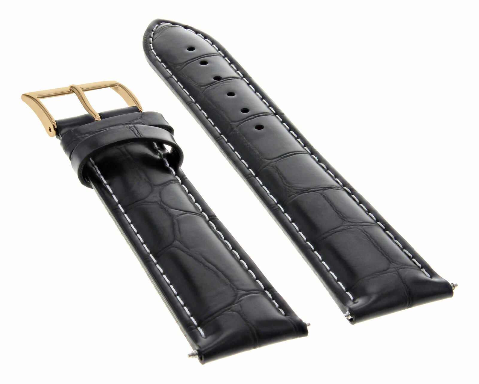LEATHER WATCH BAND STRAP FOR CITIZEN DRIVE ROSE BLACK - 18MM