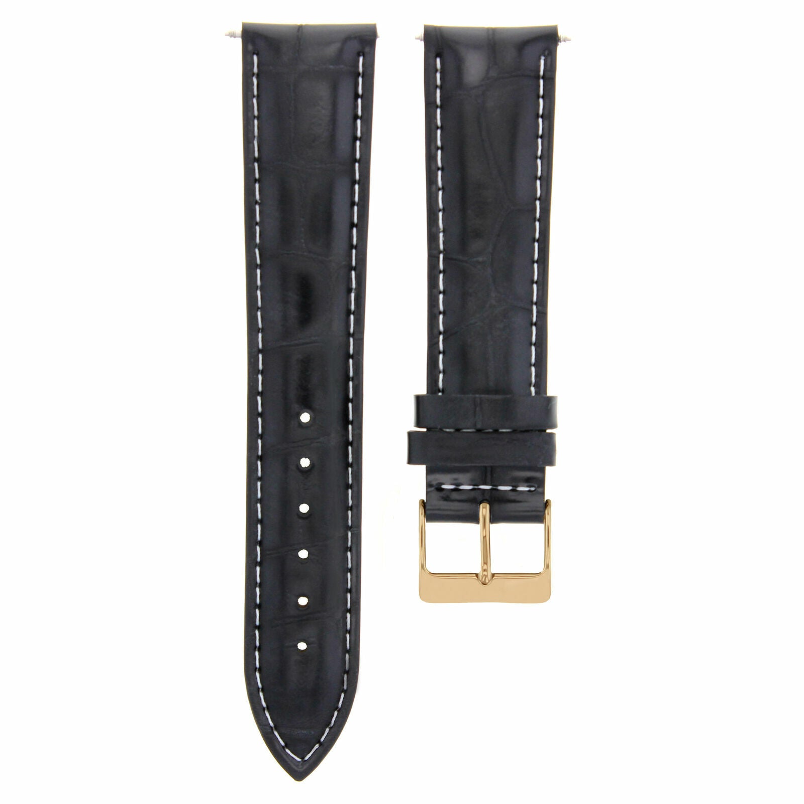 LEATHER WATCH BAND STRAP FOR CITIZEN DRIVE ROSE BLACK - 19MM