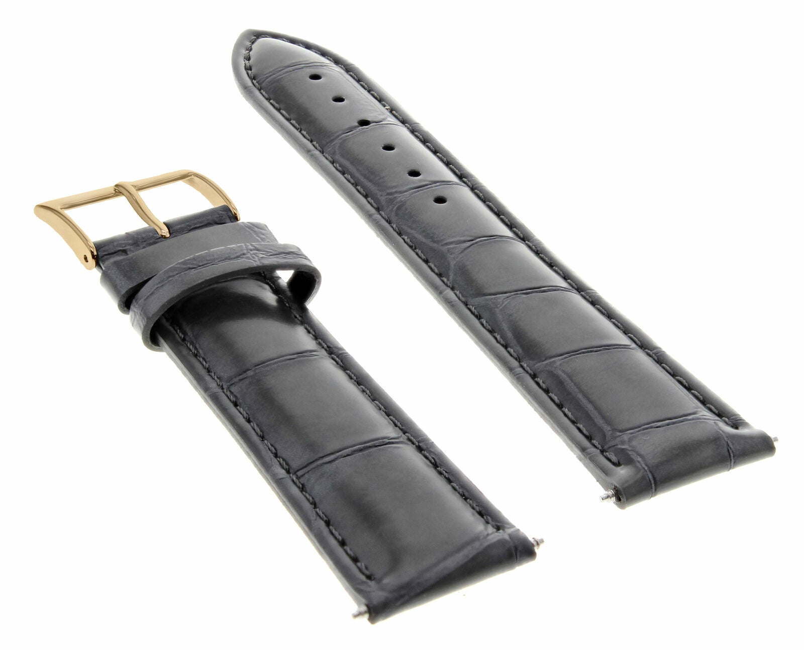 LEATHER WATCH BAND STRAP FOR CITIZEN DRIVE ROSE BLACK - 19MM