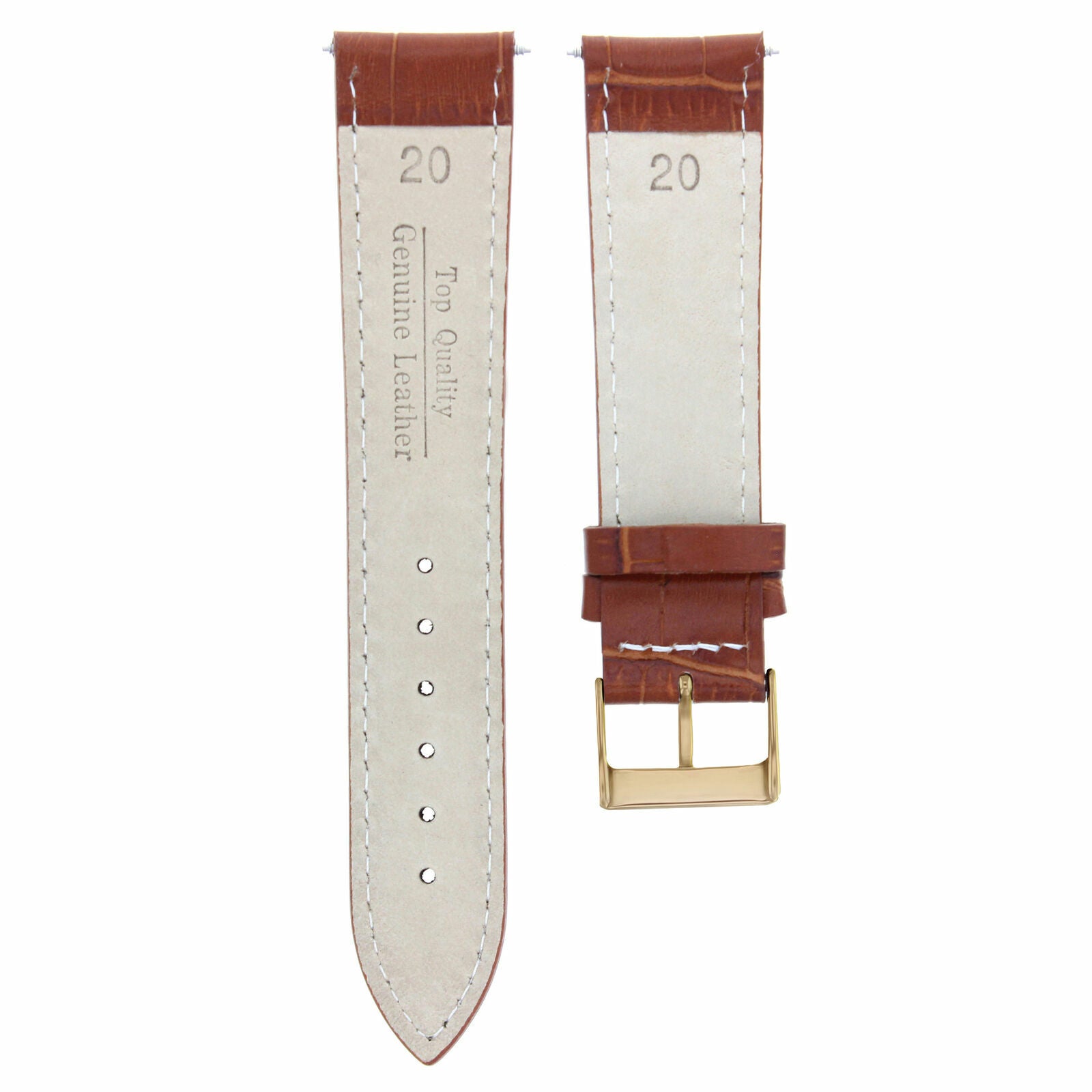 LEATHER WATCH BAND STRAP FOR CITIZEN DRIVE ROSE BLACK - 22MM