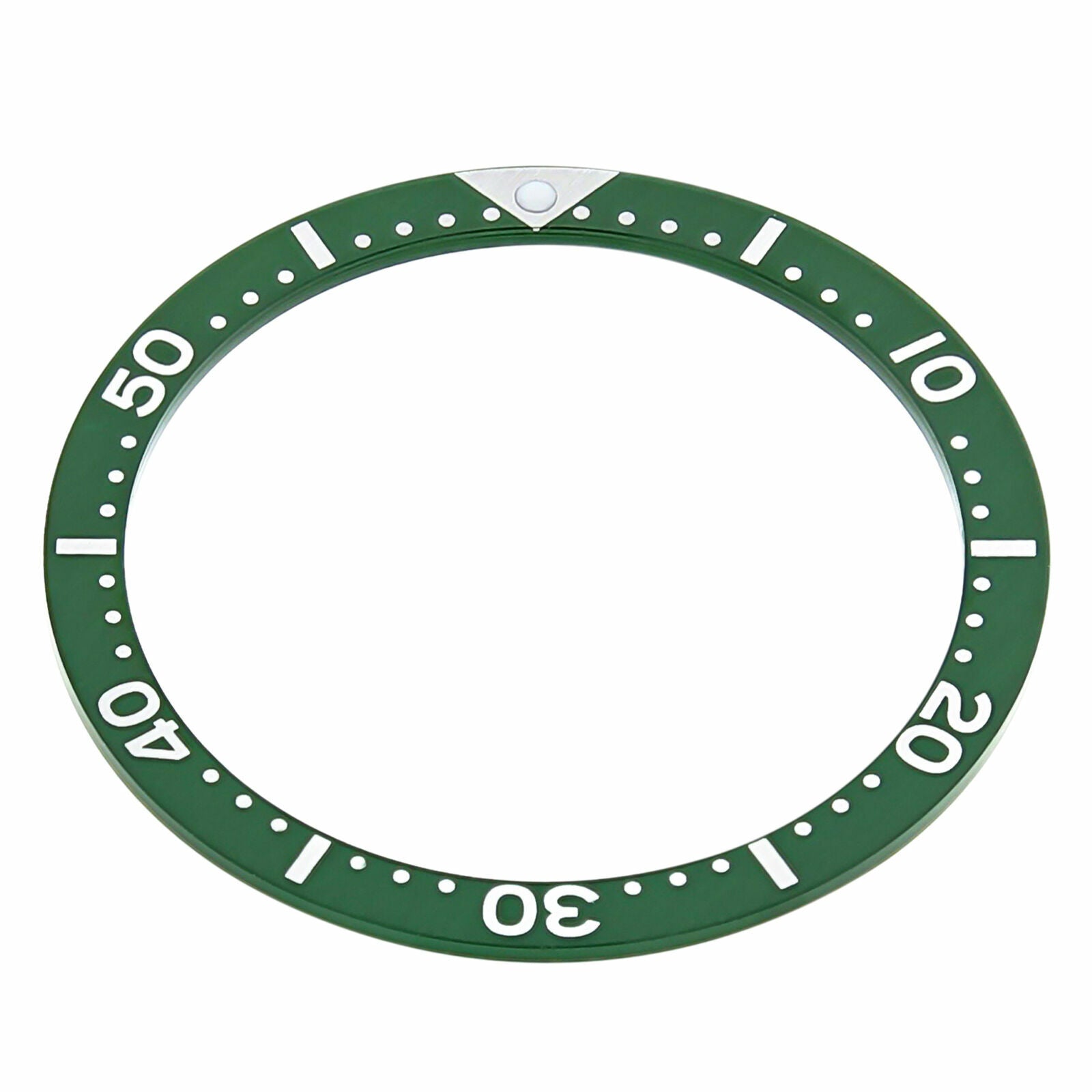 REPLACEMENT ALUMINUM BEZEL INSERT GREEN FOR WATCH 38MM X 31.50MM