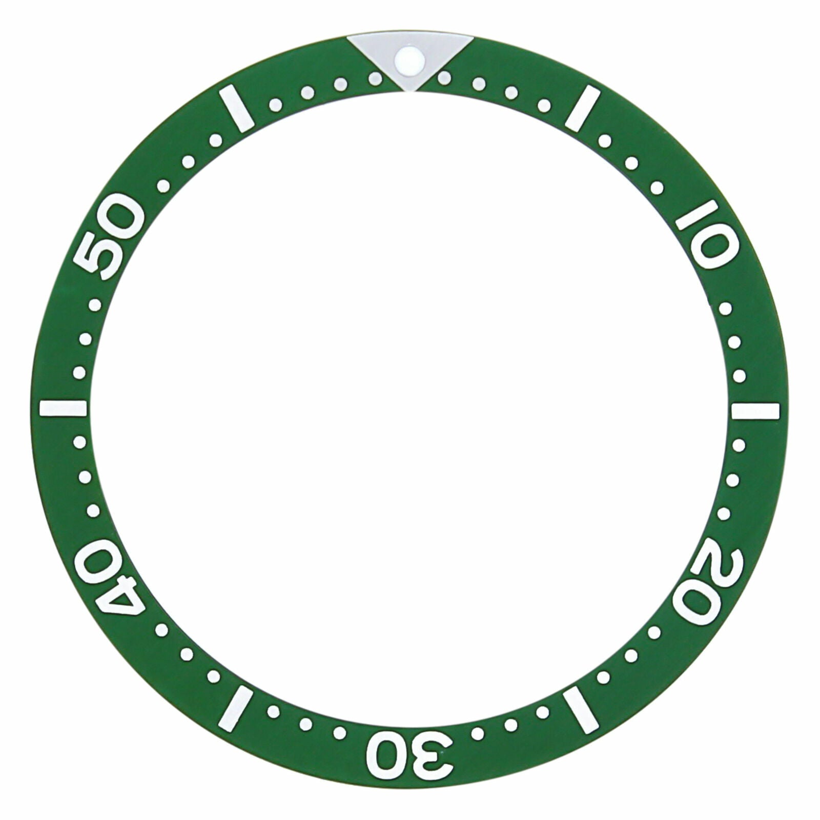 REPLACEMENT ALUMINUM BEZEL INSERT GREEN FOR WATCH 38MM X 31.50MM