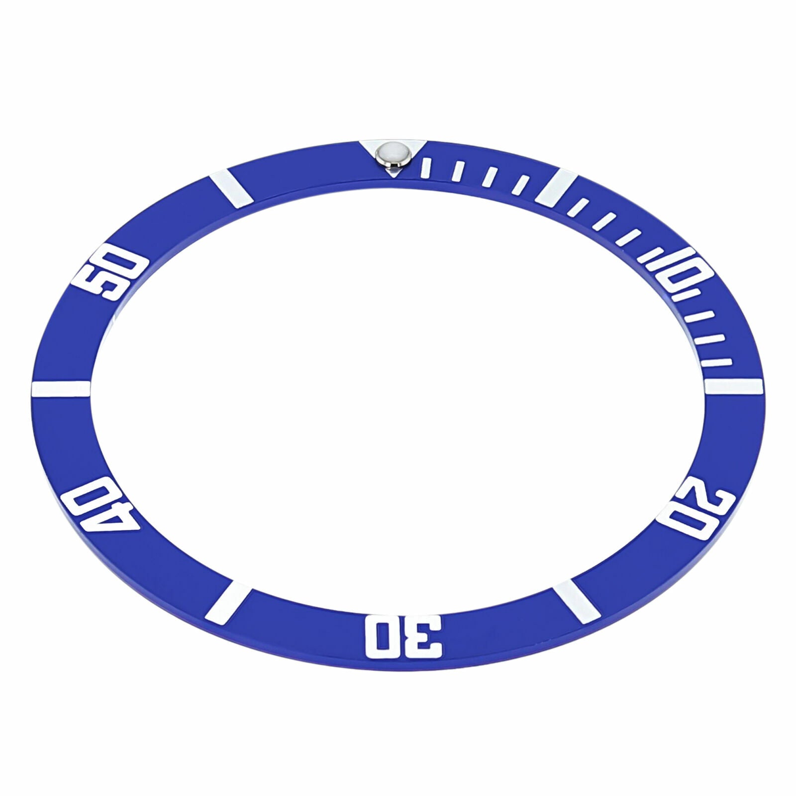 REPLACEMENT BEZEL INSERT BLUE FLAT FOR WATCH 38MM X 31.50MM