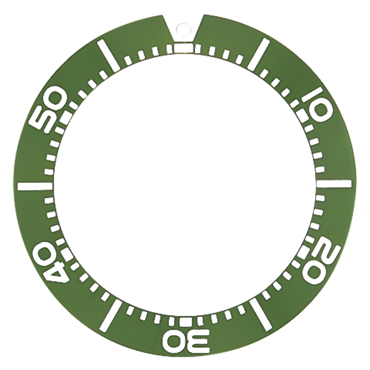 REPLACEMENT BEZEL INSERT GREEN FOR WATCH 38.50MM X 29MM
