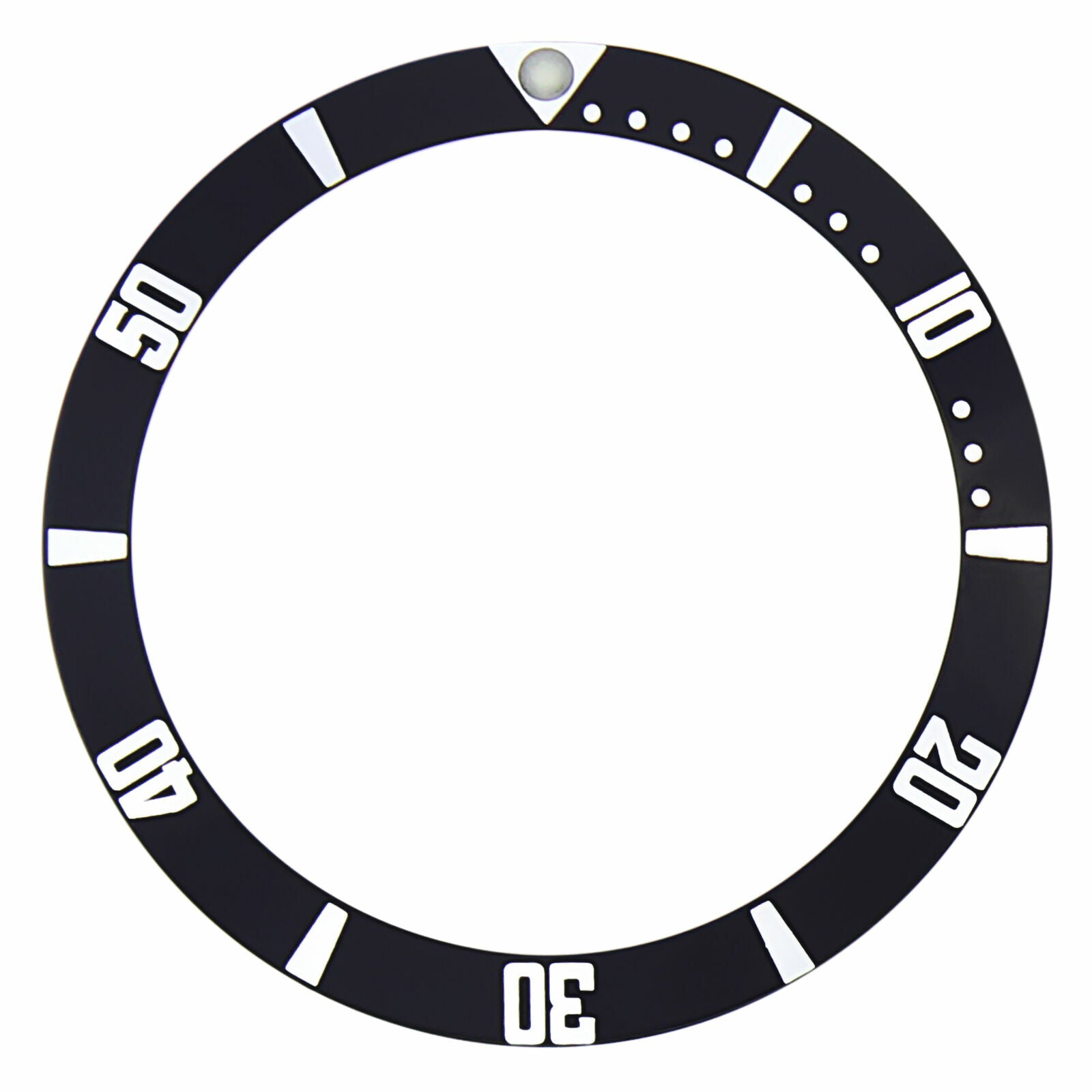 REPLACEMENT BEZEL INSERT BLACK FOR WATCH 38.50MM X 31.30MM