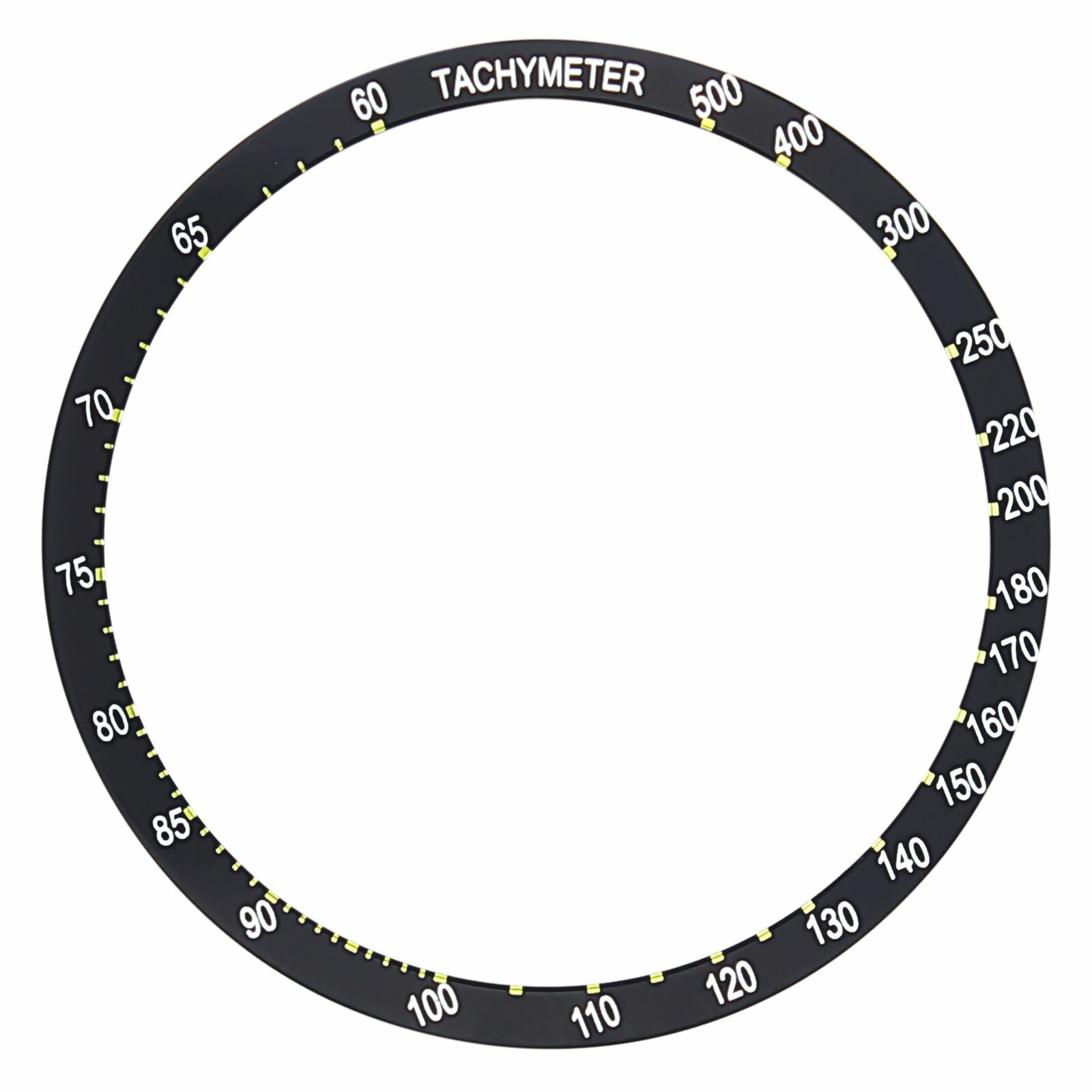 REPLACEMENT BEZEL INSERT BLACK FOR WATCH 38.50MM X 33.30MM