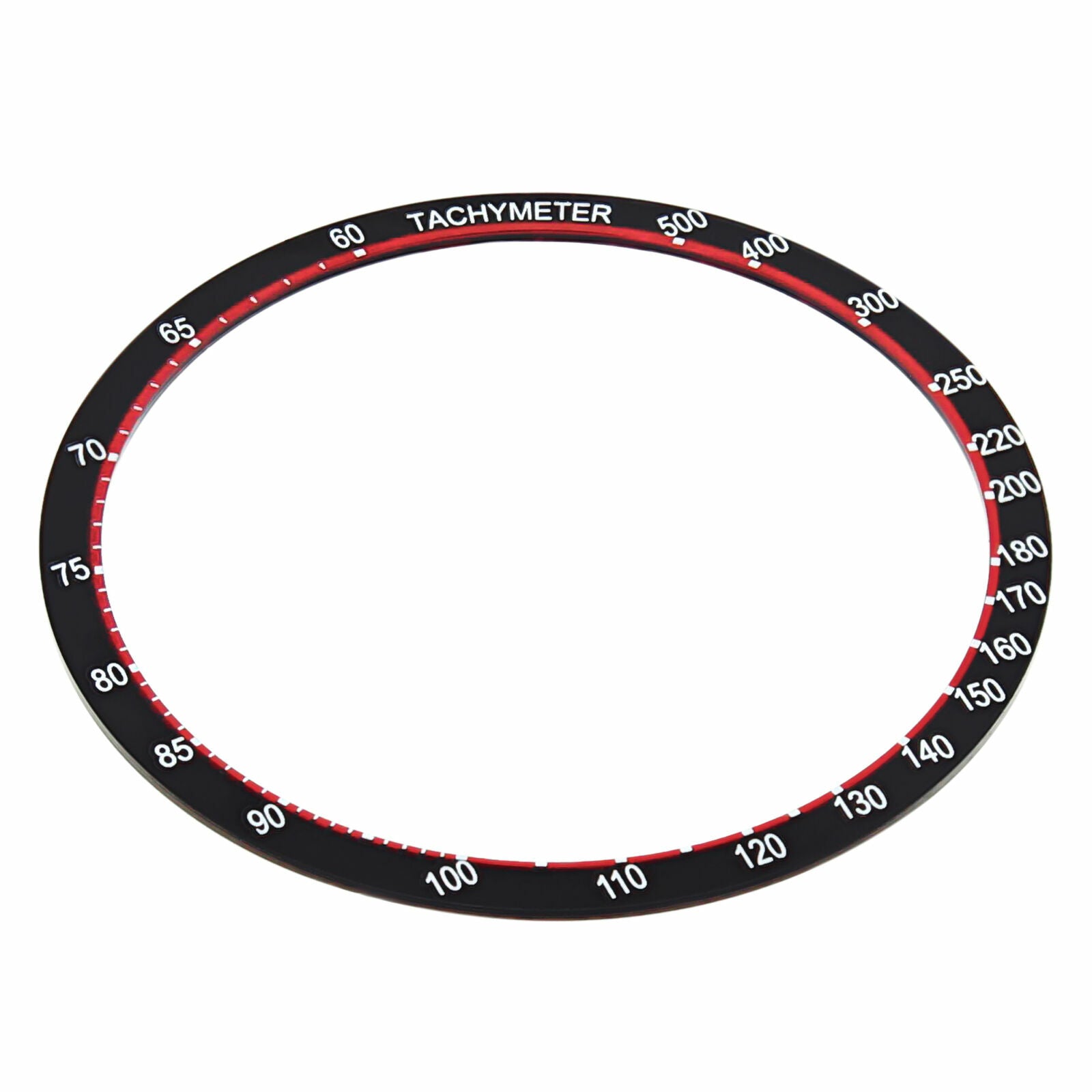 REPLACEMENT BEZEL INSERT BLACK/RED FOR WATCH 38.50MM X 33.30MM