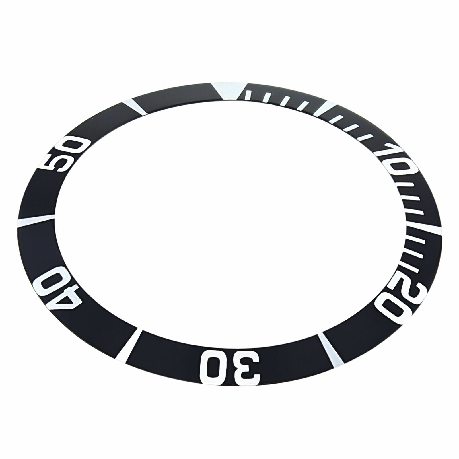 REPLACEMENT BEZEL INSERT BLACK FOR WATCH 38.60MM X 31.40MM