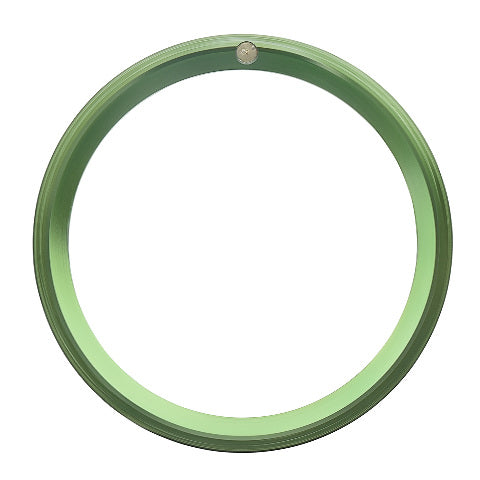 (V-0709) REPLACEMENT BEZEL INSERT GREEN FOR WATCH 37.40MM X 30.70MM