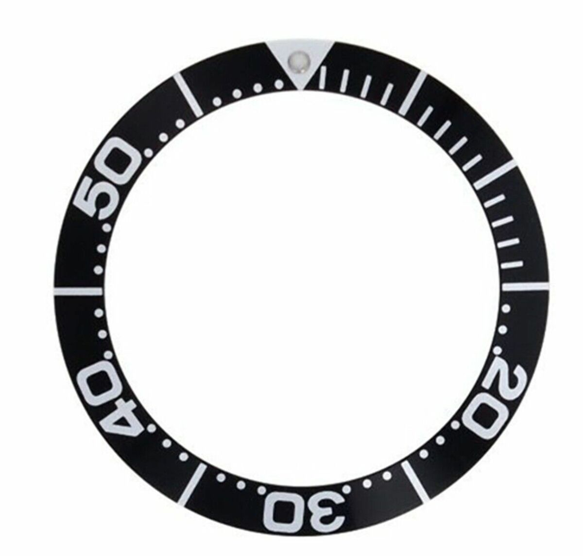 REPLACEMENT BEZEL INSERT BLACK FOR WATCH 43MM X 34MM