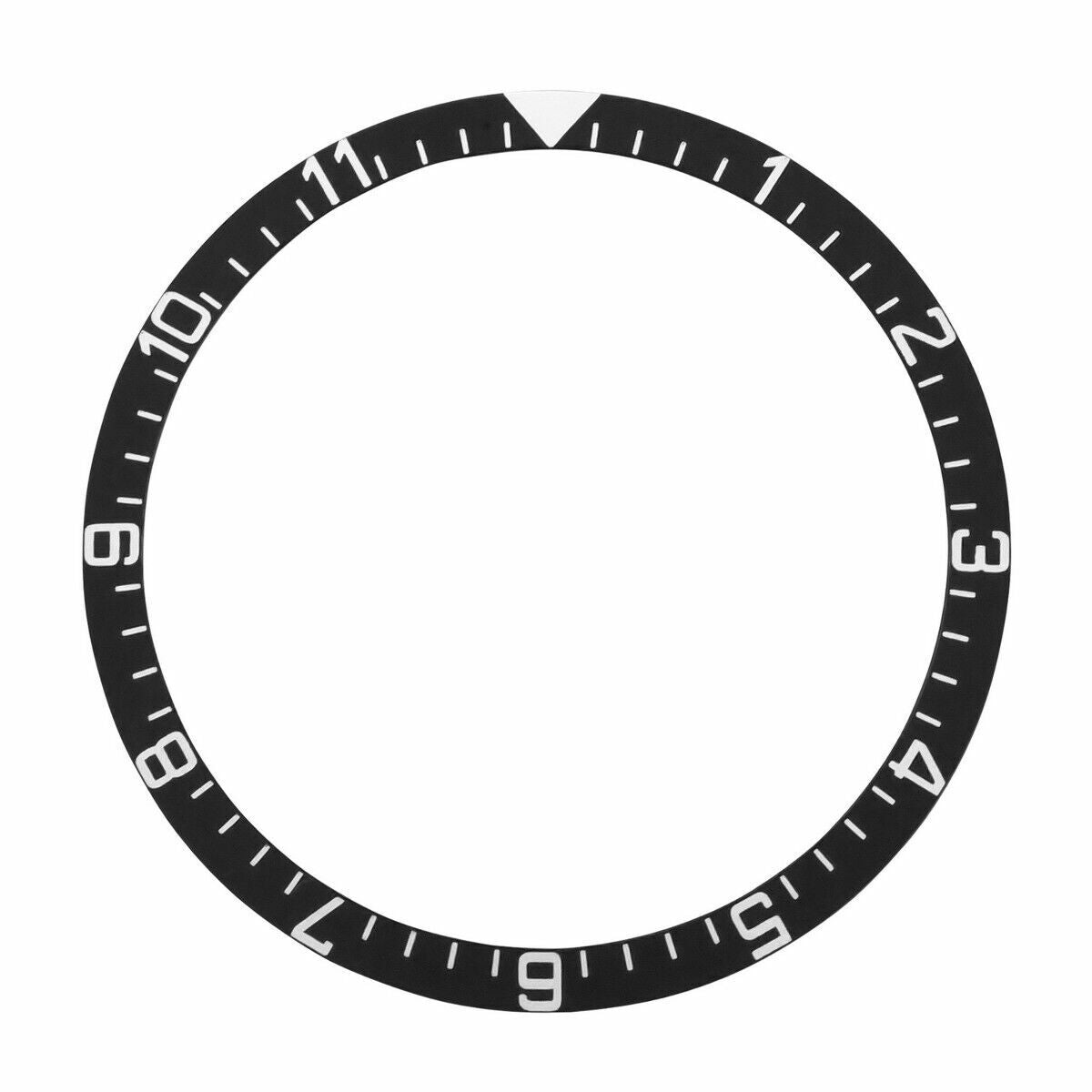 REPLACEMENT BEZEL INSERT BLACK FOR WATCH 38MM X 33MM