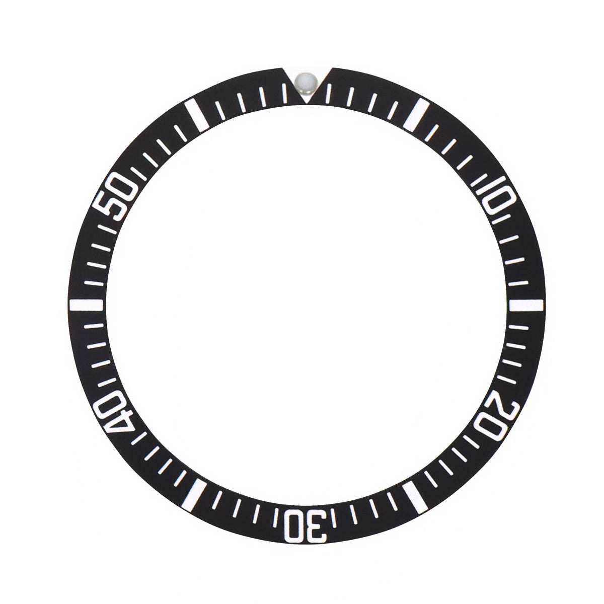 REPLACEMENT ALUMINUM BEZEL INSERT BLACK FOR WATCH 36.50MM X 30.40MM