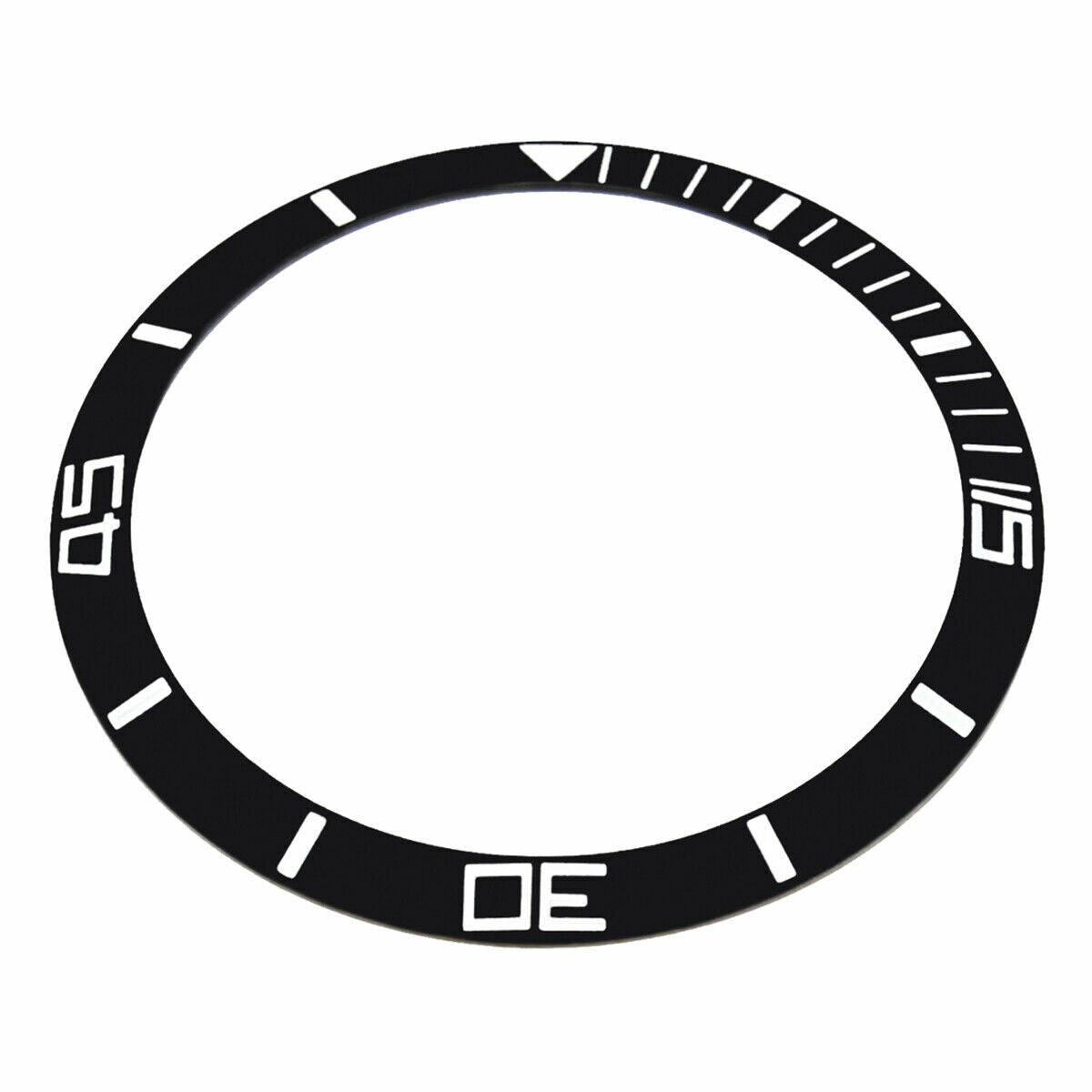 BLACK REPLACEMENT BEZEL INSERT FOR WATCH 30.10MM X 25MM